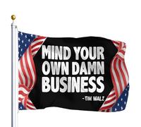 Bandiera Da Esterno Mind Your Own Damn Business8 Bandiere Da Giardino Moda Decorative Bandiere Da Cortile Per Decorazione Estiva Patio 90X150Cm