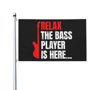 Bandiera da esterno Relax The Bass Player's Here 3x5FT con occhiello