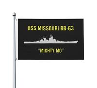 Bandiera da esterno USS Missouri Bb-63 3x5 piedi con occhiello