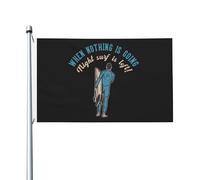Bandiera Da Esterno When Nothing Is Going Night Surf Is Left Bandiere Da Cortile Moda Decorative Bandiere Per Fattoria Prato Dormitorio 90X150Cm