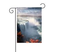 Bandiera da giardino 12x18 pollici - Qualità premium, elegante e resistente per tutte le stagioni Stampe delle Cascate del Niagara