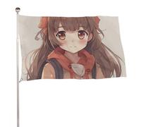 Bandiera da giardino 152,4 x 243,8 cm, bandiera da giardino per esterni Giappone anime bandiera grande con occhielli in ottone resistente allo sbiadimento bandiera esterna per la decorazione della