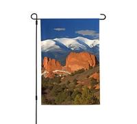 Bandiera da giardino 28 x 40 cm verticale doppia faccia esterna bandiera di benvenuto Pikes Peak Colorado bandiera decorativa da giardino piccola bandiera da giardino in iuta per portico esterno