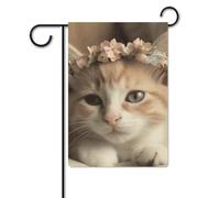 Bandiera da giardino 30,5 x 45,7 cm, a doppia faccia, per esterni, animali dolci, graziosi, bandiere da giardino, per vacanze in giardino, per tutte le stagioni, decorazioni per esterni, per vacanze