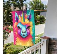 Bandiera da giardino 30,5 x 45,7 cm, a doppia faccia, per esterni, arcobaleno, lama, giardino, vacanze, cortile, per tutte le stagioni, decorazioni per esterni, per vacanze in fattoria