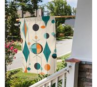 Bandiera da giardino 30,5 x 45,7 cm, a doppia faccia, per esterni, bandiere geometriche da giardino di metà secolo, bandiera per tutte le stagioni, decorazioni per esterni, per vacanze in fattoria