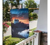 Bandiera da giardino 30,5 x 45,7 cm, a doppia faccia, per esterni, bel crepuscolo, bandiere da giardino, per vacanze in giardino, per tutte le stagioni, decorazioni per esterni, per vacanze in