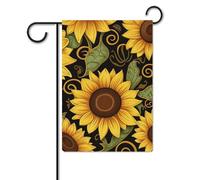 Bandiera da giardino 30,5 x 45,7 cm, a doppia faccia, per esterni, belle bandiere da giardino con girasole, bandiera per vacanze in giardino per tutte le stagioni decorazioni esterne bandiera per