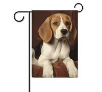 Bandiera da giardino 30,5 x 45,7 cm, a doppia faccia, per esterni, cane da compagnia, beagle, bandiere da giardino, per tutte le stagioni, decorazioni per esterni, per vacanze in fattoria