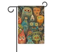 Bandiera da giardino 30,5 x 45,7 cm, a doppia faccia, per esterni, diversi stili di mostri, bandiere da giardino per vacanze e cortile, per tutte le stagioni, decorazioni per esterni, per vacanze in