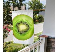 Bandiera da giardino 30,5 x 45,7 cm, a doppia faccia, per esterni, fetta di kiwi, bandiere da giardino per vacanze e cortile, per tutte le stagioni, decorazioni per esterni, per vacanze in fattoria