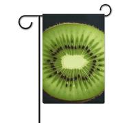 Bandiera da giardino 30,5 x 45,7 cm, a doppia faccia, per esterni, fetta di kiwi, bandiere da giardino per vacanze e cortile, per tutte le stagioni, decorazioni per esterni, per vacanze in fattoria