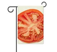 Bandiera da giardino 30,5 x 45,7 cm, a doppia faccia, per esterni, fetta di pomodoro, bandiere da giardino per vacanze e cortile, per tutte le stagioni, decorazioni per esterni, per vacanze in