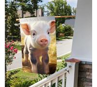 Bandiera da giardino 30,5 x 45,7 cm, a doppia faccia, per esterni, graziose bandiere da giardino con animali da fattoria, bandiera per tutte le stagioni, decorazioni per esterni, per vacanze in