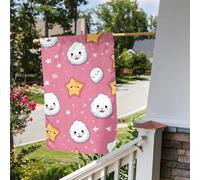 Bandiera da giardino 30,5 x 45,7 cm, a doppia faccia, per esterni, graziose palline di riso, bandiere da giardino per vacanze e cortile, per tutte le stagioni, decorazioni per esterni, per vacanze in