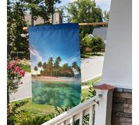 Bandiera da giardino 30,5 x 45,7 cm, a doppia faccia, per esterni, isole d'oltremare, bandiere da giardino per vacanze e cortile, per tutte le stagioni, decorazioni per esterni, per vacanze in