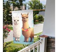 Bandiera da giardino 30,5 x 45,7 cm, a doppia faccia, per esterni, lama, alpaca, bandiere da giardino, per tutte le stagioni, decorazioni per esterni, per vacanze in fattoria