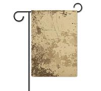 Bandiera da giardino 30,5 x 45,7 cm, a doppia faccia, per esterni, marrone, con texture invecchiata, bandiere da giardino per vacanze in giardino, per tutte le stagioni, decorazioni per esterni, per