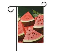 Bandiera da giardino 30,5 x 45,7 cm, a doppia faccia, per esterni, maturi, anguria, semi di fetta di semi da giardino, bandiera per vacanze in giardino per tutte le stagioni decorazioni esterne