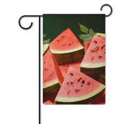 Bandiera da giardino 30,5 x 45,7 cm, a doppia faccia, per esterni, maturi, anguria, semi di fetta di semi da giardino, bandiera per vacanze in giardino per tutte le stagioni decorazioni esterne