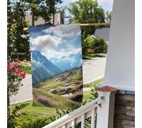 Bandiera da giardino 30,5 x 45,7 cm, a doppia faccia, per esterni, montagne, giardino, vacanze, cortile, per tutte le stagioni, decorazioni per esterni, per vacanze in fattoria