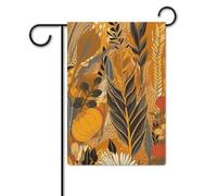 Bandiera da giardino 30,5 x 45,7 cm, a doppia faccia, per esterni, motivo a righe gialle, bandiere da giardino, per vacanze in giardino, per tutte le stagioni, decorazioni per esterni, per vacanze in