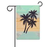 Bandiera da giardino 30,5 x 45,7 cm, a doppia faccia, per esterni, motivo geometrico, bandiere da giardino, per tutte le stagioni, decorazioni per esterni, per vacanze in fattoria