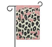 Bandiera da giardino 30,5 x 45,7 cm, a doppia faccia, per esterni, stampa leopardata, bandiere da giardino, per vacanze e vacanze, per tutte le stagioni, decorazioni per esterni