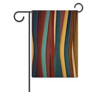 Bandiera da giardino 30,5 x 45,7 cm, a doppia faccia, per esterni, strisce colorate, bandiere da giardino per vacanze in giardino, per tutte le stagioni, decorazioni per esterni, per vacanze in