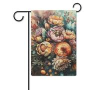 Bandiera da giardino 30,5 x 45,7 cm, a doppia faccia, per esterni, un bouquet, bandierine da giardino, vacanze, cortile, per tutte le stagioni, decorazioni per esterni, per vacanze in fattoria