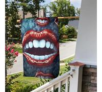 Bandiera da giardino 30,5 x 45,7 cm, a doppia faccia, per esterni, urla, bandiere da giardino, vacanze, cortile, per tutte le stagioni, decorazioni per esterni, per vacanze in fattoria