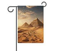 Bandiera da giardino 30,5 x 45,7 cm, a doppia faccia, per piramidi da esterno, bandiera africana da giardino deserto, per tutte le stagioni, decorazioni per esterni, bandiera per vacanze in fattoria