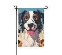 Bandiera da giardino 30,5 x 45,7 cm a doppia faccia primavera estate benvenuto bandiera da giardino la razza del cane Decorazione esterna Banner bandiera per vacanze stagionali segno per esterni