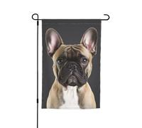 Bandiera da giardino 30,5 x 45,7 cm a doppia faccia Primavera Estate Benvenuto Bandiera da giardino Bulldog francese Decorazione esterna Banner Bandiera da cortile Stagionale Festività Banner Cartello