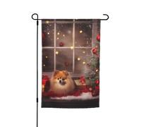 Bandiera da giardino 30,5 x 45,7 cm a doppia faccia Primavera Estate Benvenuto Giardino Bandiera Immagine di Natale Decorazione Esterna Banner Bandiera Cortile Festività Stagionale Banner Segno Per