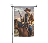 Bandiera da giardino 30,5 x 45,7 cm, a doppio lato, bandiera da giardino per vacanze in fattoria, cowboy, West stagionale, per primavera, estate, prato, portico, decorazione per la casa, piccola