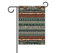 Bandiera da giardino 30,5 x 45,7 cm bandiera da cortile a doppia faccia per esterni bandiere da giardino etniche a righe bandiere da giardino per vacanze in campagna per tutte le stagioni decorazioni