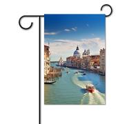 Bandiera da giardino 30,5 x 45,7 cm bandiera da cortile di benvenuto per esterni primavera estate bandiera stagionale casa grande in Italia bandiera esterna doppio lato bandiera personalizzata per
