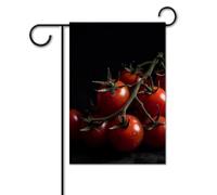 Bandiera da giardino 30,5 x 45,7 cm bandiera da cortile di benvenuto per esterni primavera estate bandiera stagionale casa pomodori maturi bandiera esterna doppio lato bandiera personalizzata per