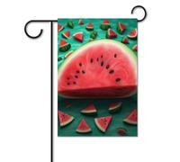 Bandiera da giardino 30,5 x 45,7 cm bandiera da cortile di benvenuto per esterni primavera estate bandiera stagionale da sogno anguria bandiera esterna su entrambi i lati bandiera personalizzata per