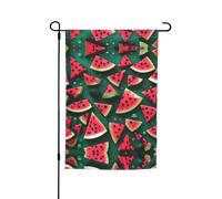 Bandiera da giardino - 30,5 x 45,7 cm, bandiera decorativa da giardino stampata con anguria, patio, balcone, cortile, prato