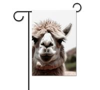 Bandiera da giardino 30,5 x 45,7 cm, doppia faccia, per esterni, con alpaca, lama di benvenuto, piccole bandiere da giardino, per esterni, primaverili, stagionali, decorazione per cortile