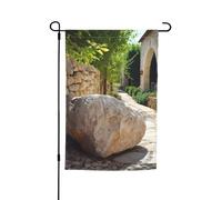 Bandiera da giardino 30,5 x 45,7 cm, doppia faccia primavera estate bandiera decorativa cortile bandiera paesaggio pietra piccola bandiera stagionale vacanza decorazione esterna