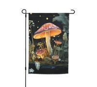 Bandiera da giardino 30,5 x 45,7 cm, doppia faccia primavera estate bandiera decorativa cortile bandiera farfalla fungo piccola bandiera stagionale vacanza decorazione esterna