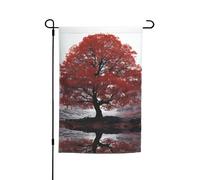 Bandiera da giardino 30,5 x 45,7 cm, doppia faccia primavera estate bandiera decorativa cortile bandiera albero rosso piccola bandiera stagionale vacanza decorazione esterna