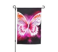 Bandiera da giardino 30,5 x 45,7 cm, doppia faccia primavera estate bandiera decorativa cortile bandiera rosa piccola bandiera stagionale festa decorazione esterna