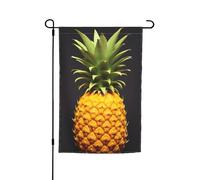 Bandiera da giardino 30,5 x 45,7 cm, doppia faccia primavera estate bandiera decorativa cortile bandiera gialla ananas piccola bandiera stagionale festa decorazione esterna