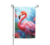 Bandiera da giardino 30,5 x 45,7 cm, doppia faccia primavera estate bandiera decorativa cortile bandiera dipinta fenicottero piccola bandiera stagionale vacanza decorazione esterna