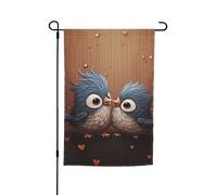Bandiera da giardino 30,5 x 45,7 cm, doppia faccia primavera estate bandiera decorativa cortile bandiera amore uccello striscia piccola bandiera stagionale vacanza decorazione esterna