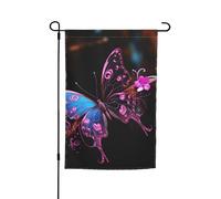 Bandiera da giardino 30,5 x 45,7 cm, doppia faccia primavera estate bandiera decorativa cortile bandiera bella farfalla piccola bandiera stagionale vacanza decorazione esterna